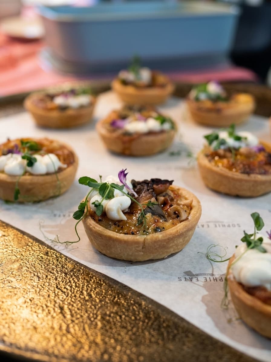 Luxe bites op een schaal